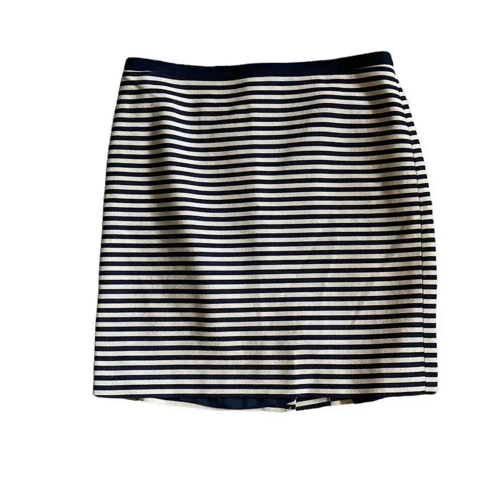 Loft Womens A Line Striped Skirt size 10